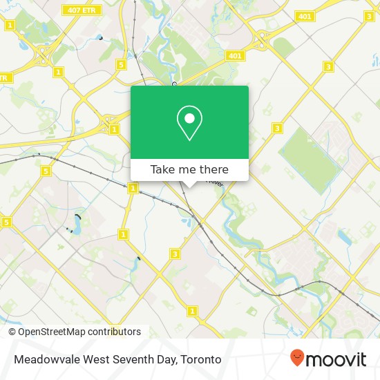 Meadowvale West Seventh Day map