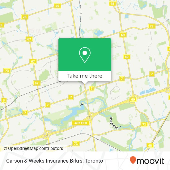 Carson & Weeks Insurance Brkrs map