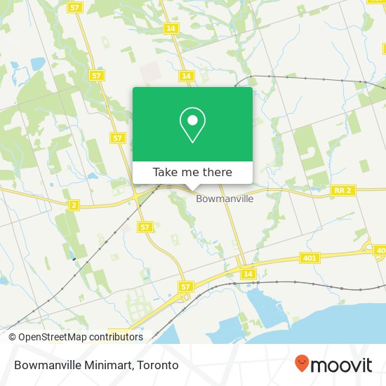 Bowmanville Minimart map