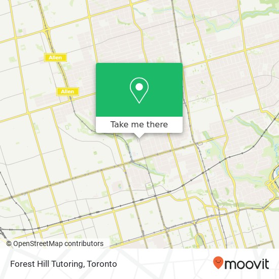 Forest Hill Tutoring map