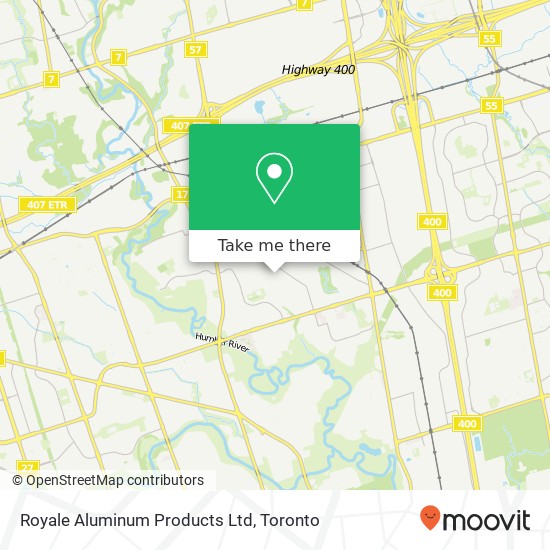 Royale Aluminum Products Ltd map