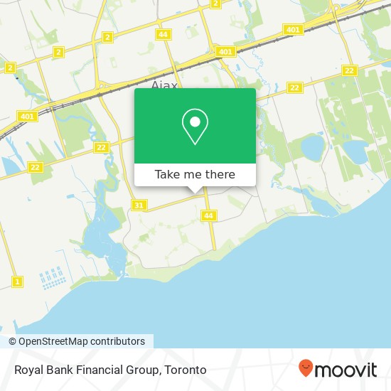 Royal Bank Financial Group map