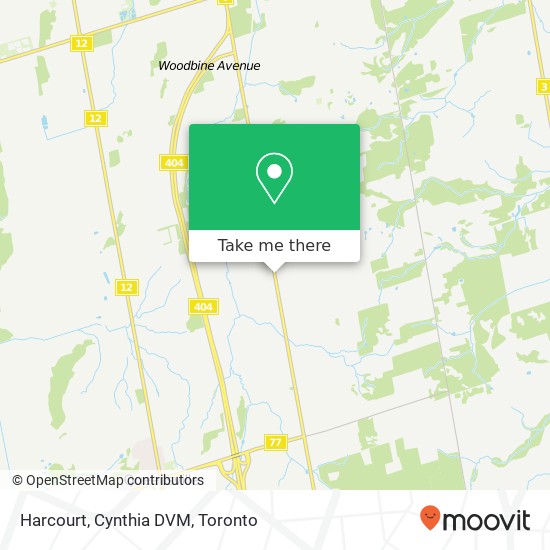 Harcourt, Cynthia DVM map