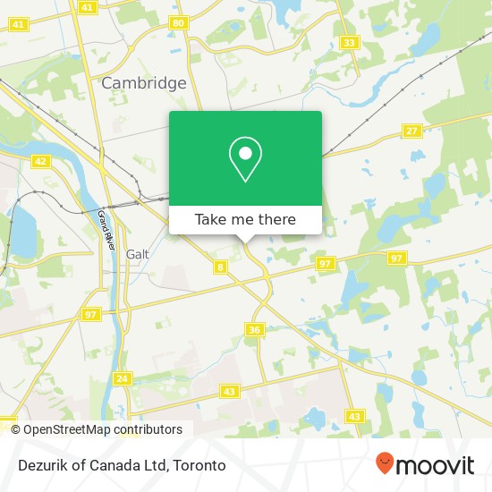 Dezurik of Canada Ltd map