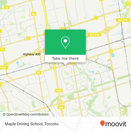 Maple Driving School map