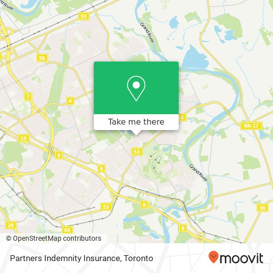 Partners Indemnity Insurance map