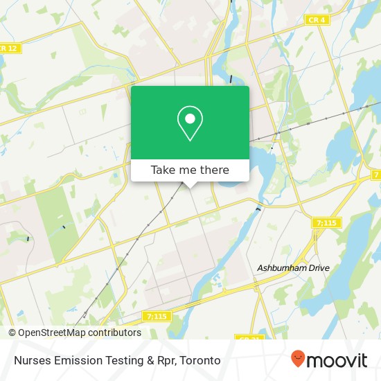 Nurses Emission Testing & Rpr map