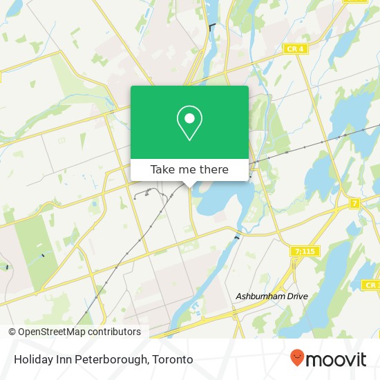 Holiday Inn Peterborough map