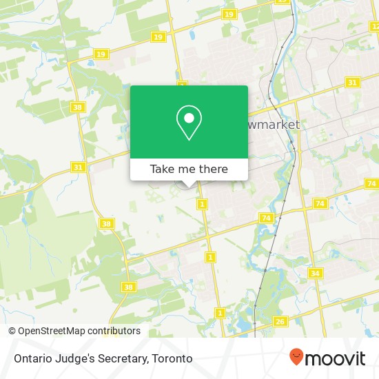 Ontario Judge's Secretary map