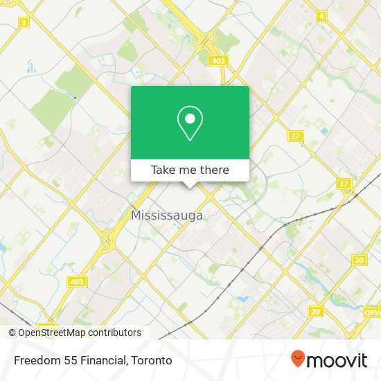 Freedom 55 Financial map