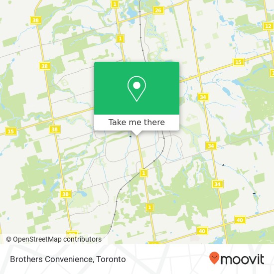 Brothers Convenience map