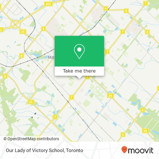 Our Lady of Victory School map