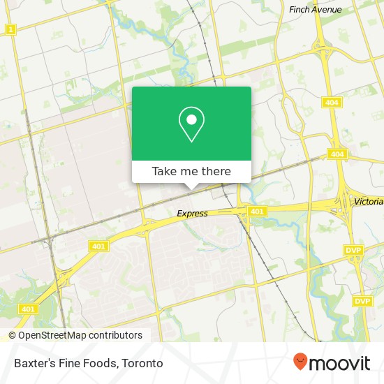 Baxter's Fine Foods map