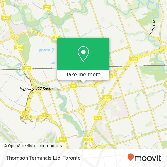 Thomson Terminals Ltd map