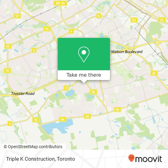 Triple K Construction map