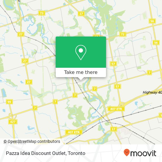 Pazza Idea Discount Outlet map