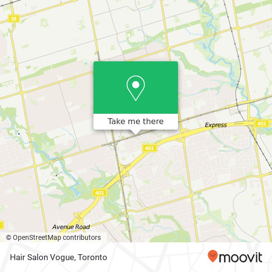 Hair Salon Vogue map