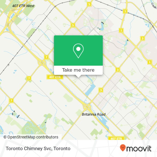 Toronto Chimney Svc map