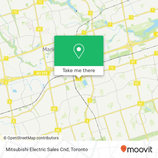 Mitsubishi Electric Sales Cnd map