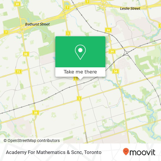 Academy For Mathematics & Scnc map