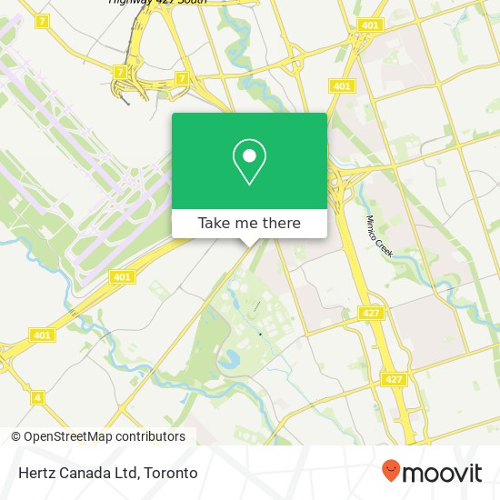 Hertz Canada Ltd map