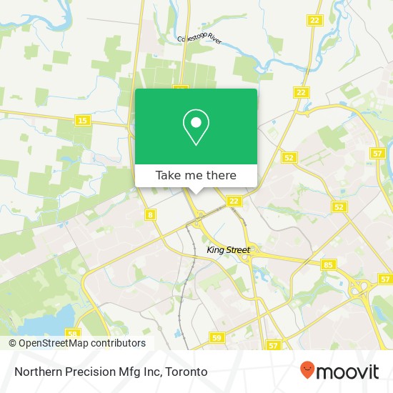 Northern Precision Mfg Inc map