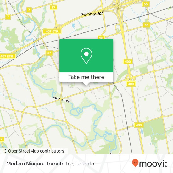 Modern Niagara Toronto Inc map