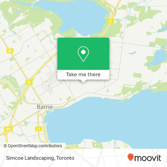 Simcoe Landscaping map