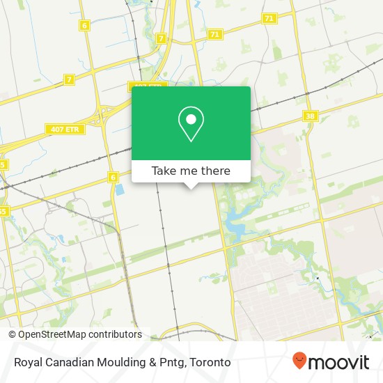 Royal Canadian Moulding & Pntg map