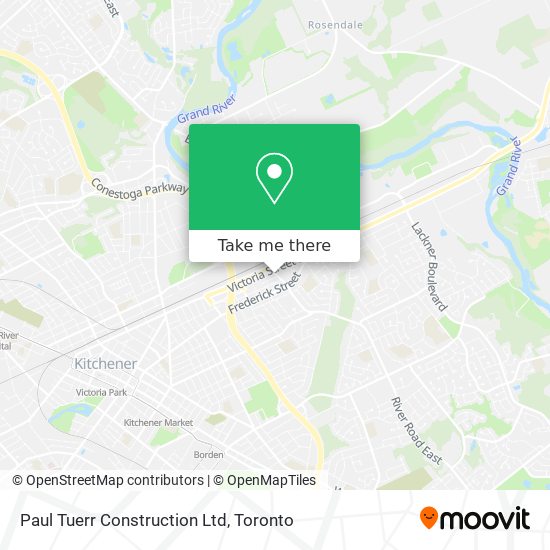 Paul Tuerr Construction Ltd map