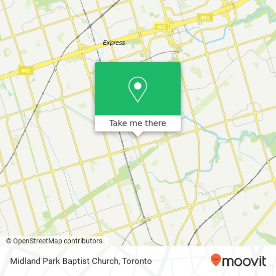 Midland Park Baptist Church map
