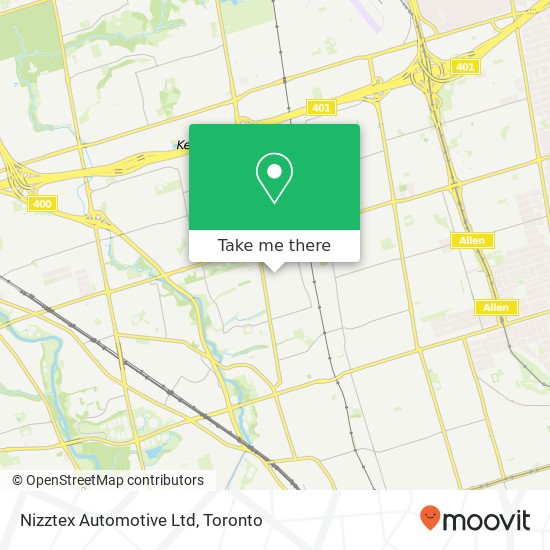 Nizztex Automotive Ltd map