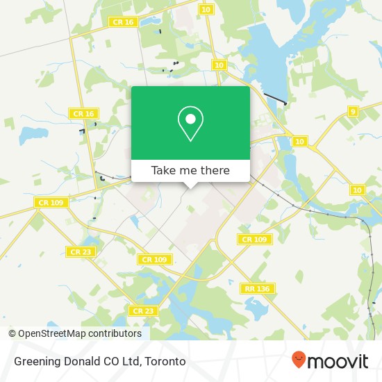 Greening Donald CO Ltd map