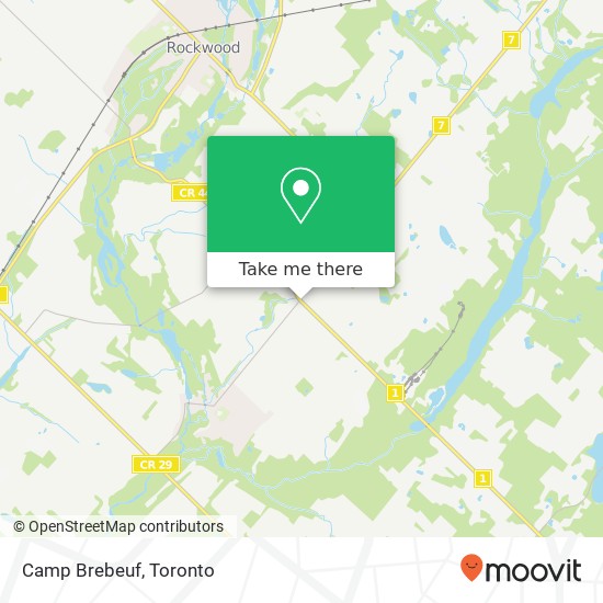 Camp Brebeuf map