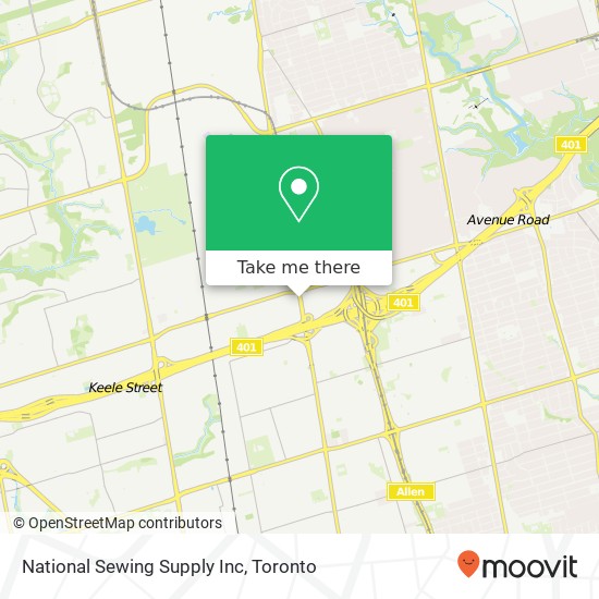 National Sewing Supply Inc map