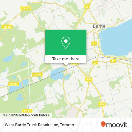 West Barrie Truck Repairs Inc map
