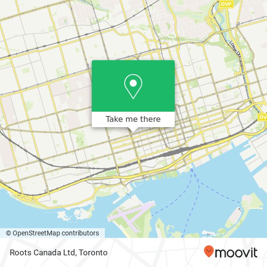 Roots Canada Ltd map