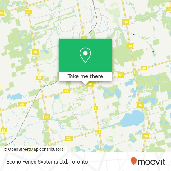 Econo Fence Systems Ltd map