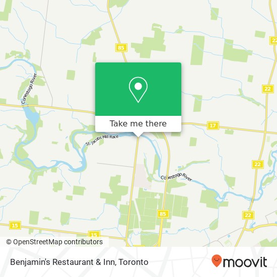 Benjamin's Restaurant & Inn map