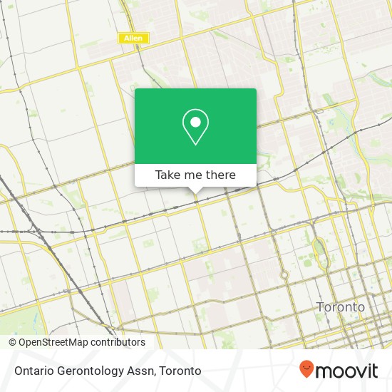 Ontario Gerontology Assn map