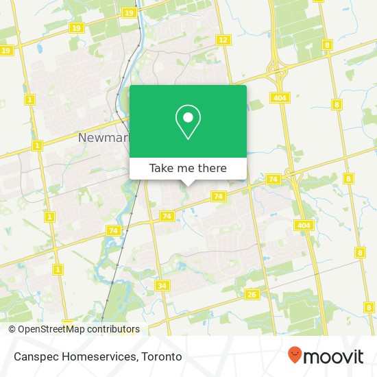 Canspec Homeservices map