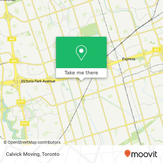 Calvick Moving map