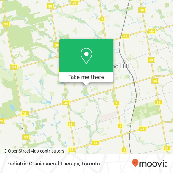 Pediatric Craniosacral Therapy map