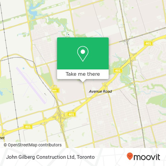 John Gilberg Construction Ltd map