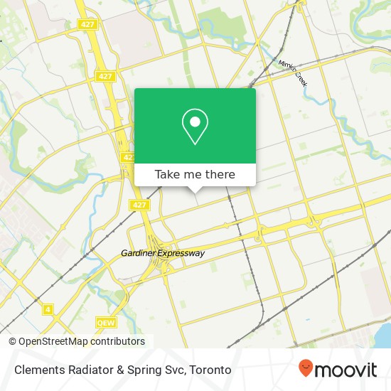 Clements Radiator & Spring Svc map