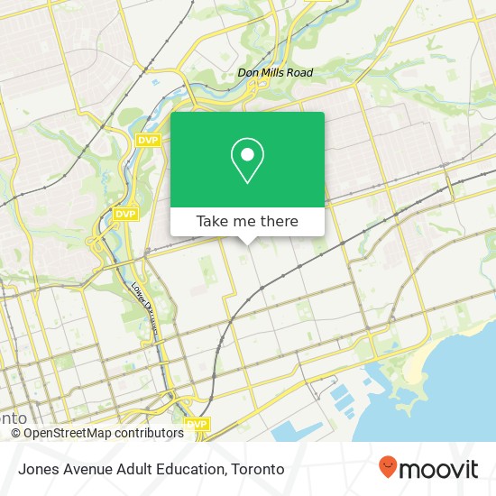 Jones Avenue Adult Education map