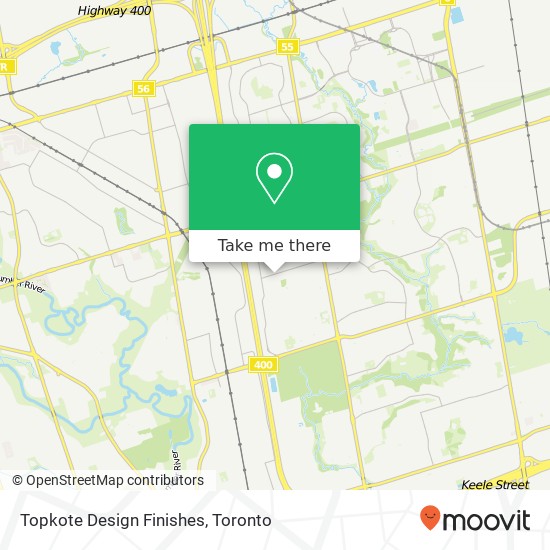 Topkote Design Finishes map