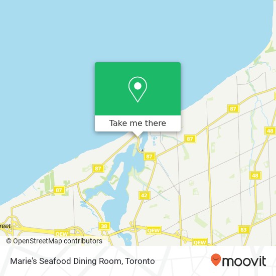 Marie's Seafood Dining Room map