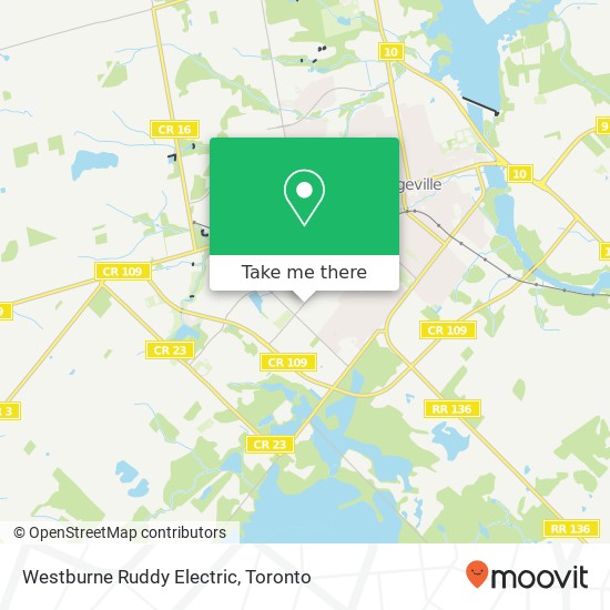 Westburne Ruddy Electric map