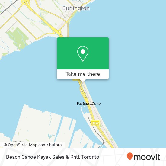 Beach Canoe Kayak Sales & Rntl map